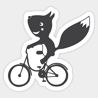 Squirrel Bike Sticker